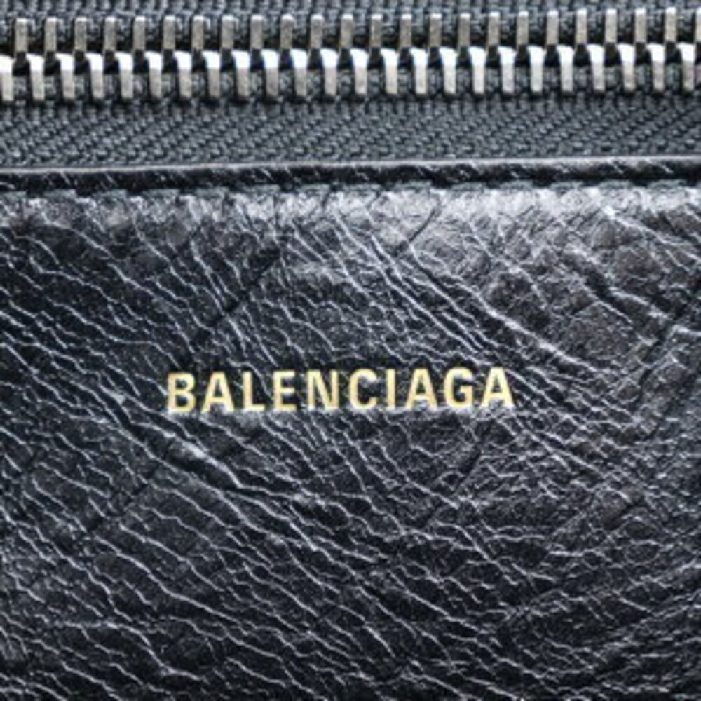 Balenciaga Barbes Mouton Black Bag Handbag Shoulder Leather - Picture 8 of 8
